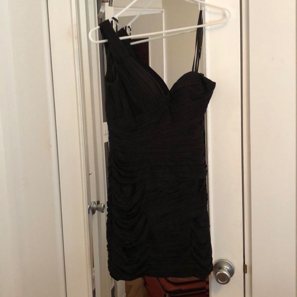 La Femme black mini dress